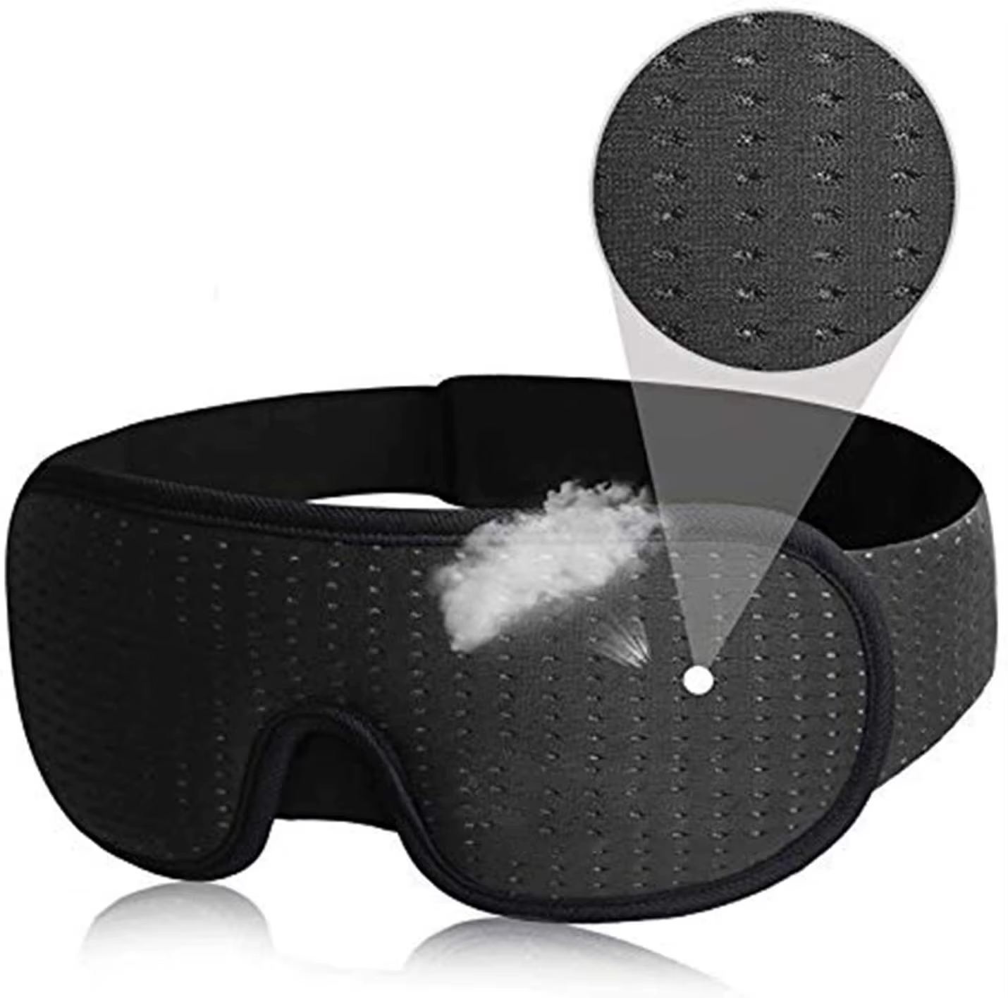 1/2 pièces Masque de sommeil 3D Premium, cache-yeux doux et léger, pour le repos et la protection de