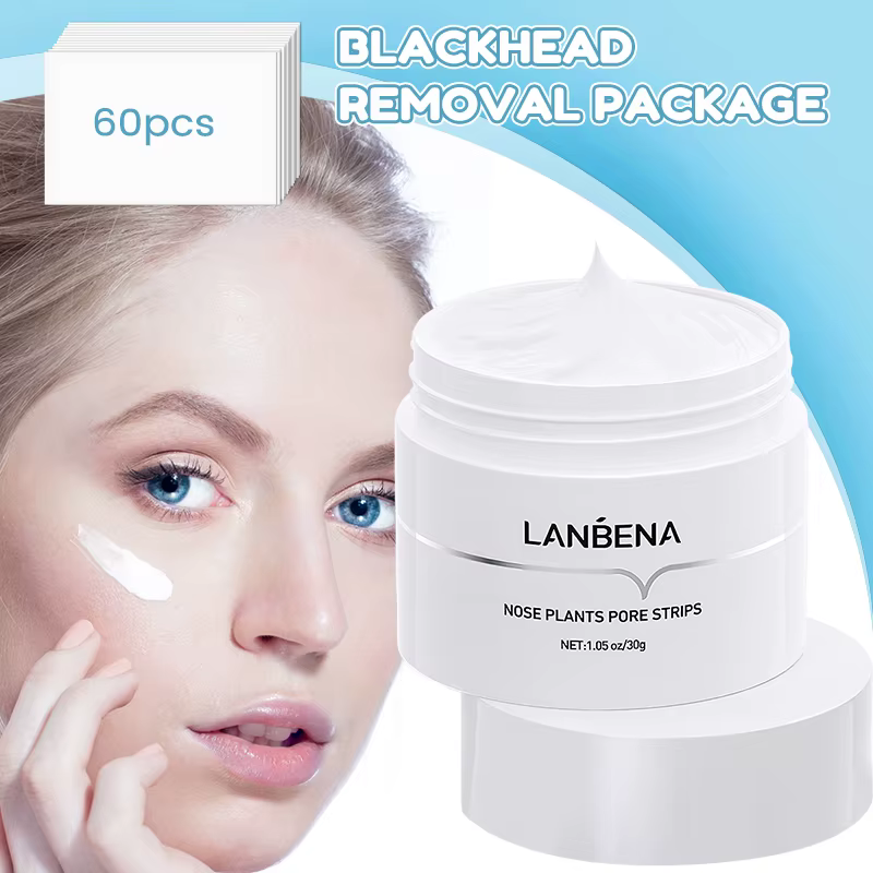 Masque nettoyant pour le nez LANBENA, éliminateur de points noirs, nettoyage en profondeur des pores