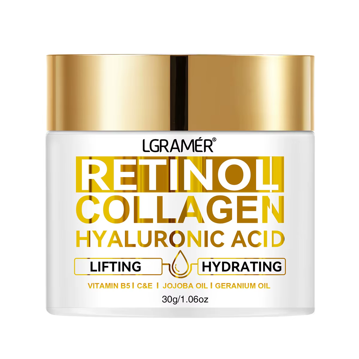 Rétinol Anti-âge crème pour le visage hydratant dissolvant de rides collagène acide hyaluronique crè