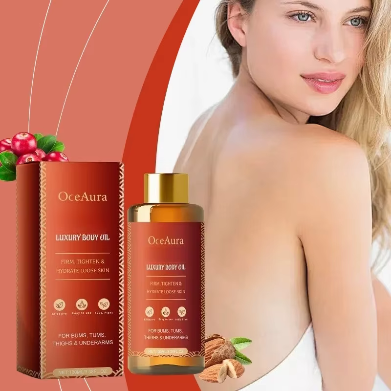 Huile Corporelle Raffermissante OceAura - Hydratant pour l'Élasticité de la Peau, Nourrissant pour P