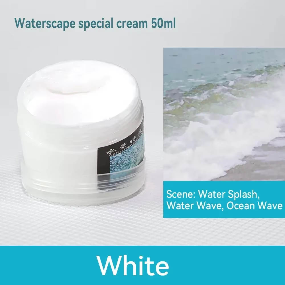 Pâte de paysage aquatique pour modélisation de bricolage, 50ml, rivières, océan, tartes, crème à eff