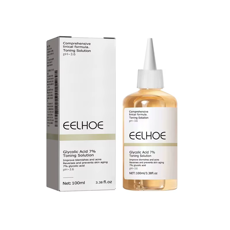 Acide glycolique 7% Solution tonifiante dissolvant d'acné soins de la peau raffermissant hydrater ac
