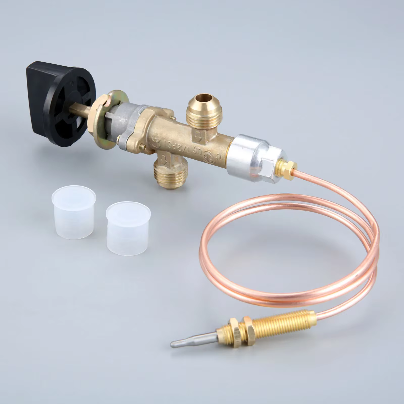 Vanne de commande de foyer pour gril à gaz, foyer, thermocouple avec interrupteur à bouton, tête fil