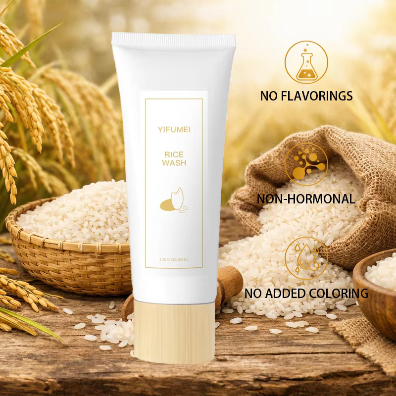 Nettoyant visage au riz, apaisant, régulateur de sébum, hydratant, éclaircissant, raffermissant, pou