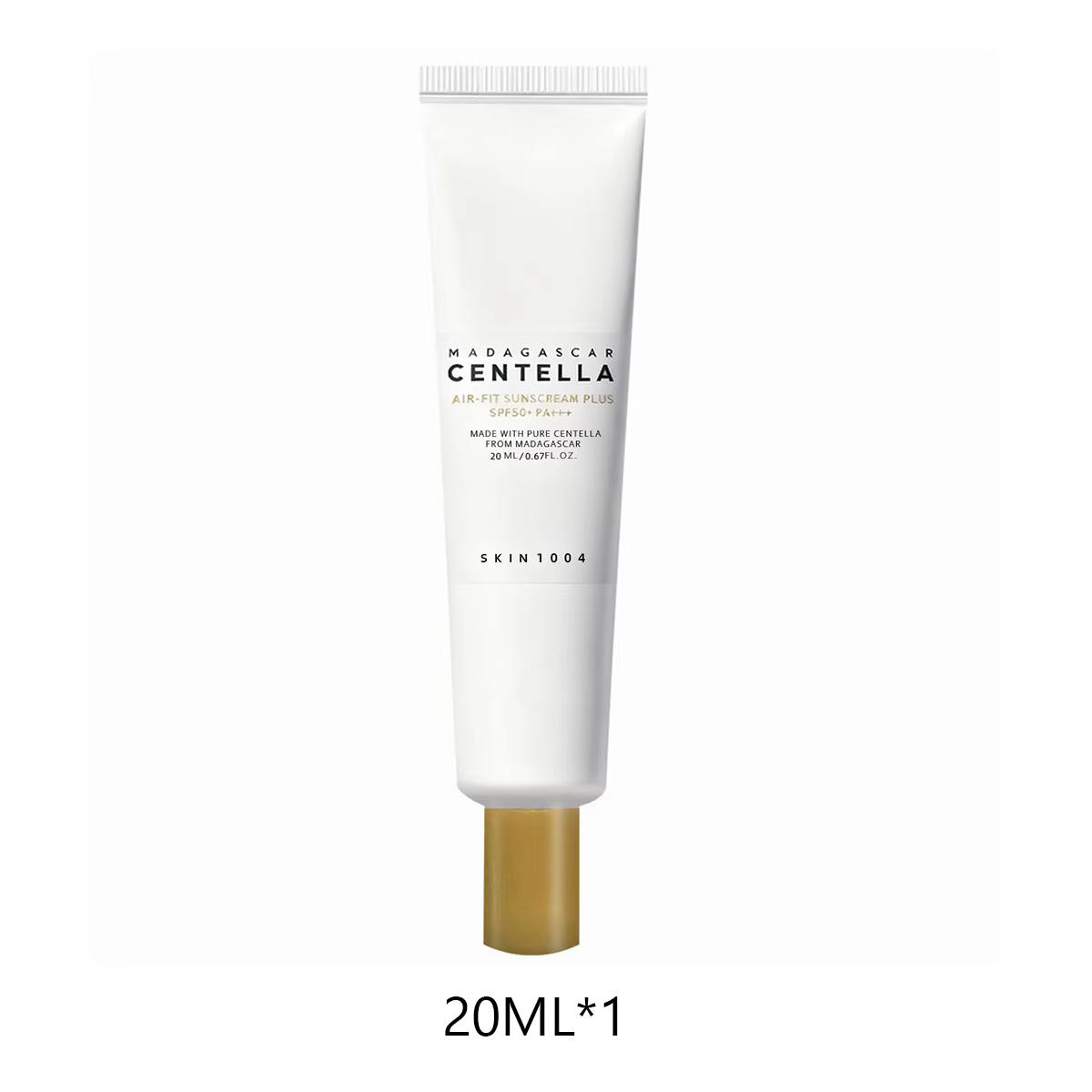 SKIN1004 Madagascar Centella crème solaire à ajustement aérien 20 ml, Texture légère à l'air, Absorp