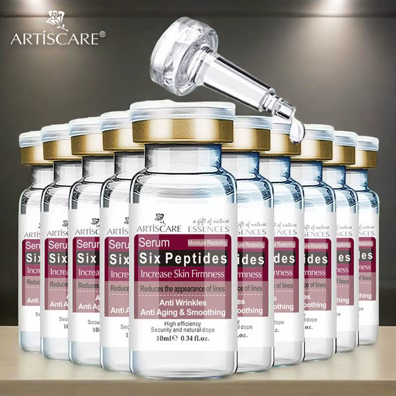 Sérum pour le visage Six Peptides 10 pièces/ensemble hydratant Peptides Essence soins de la peau Pep