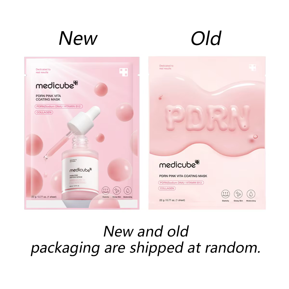 Masque en feuille Medicube Salmon DNA PDRN Pink Vita Coating 10ea, Technologie de feuille d'hydrogel