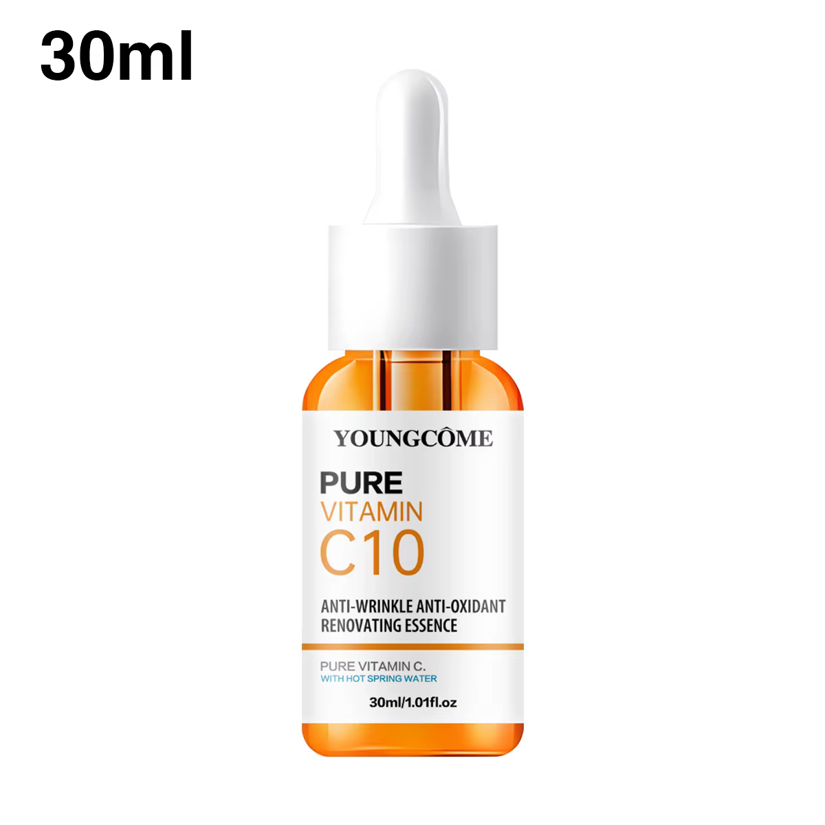Vitamine C Essence pour le visage acide hyaluronique peau foncée éclaircir sérum estompe les ridules