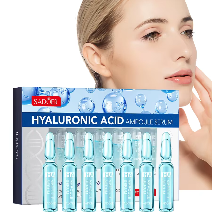 Sadoer Soins de la peau Sérum liquide à l'acide hyaluronique Lifting hydratant pour le visage Glow U