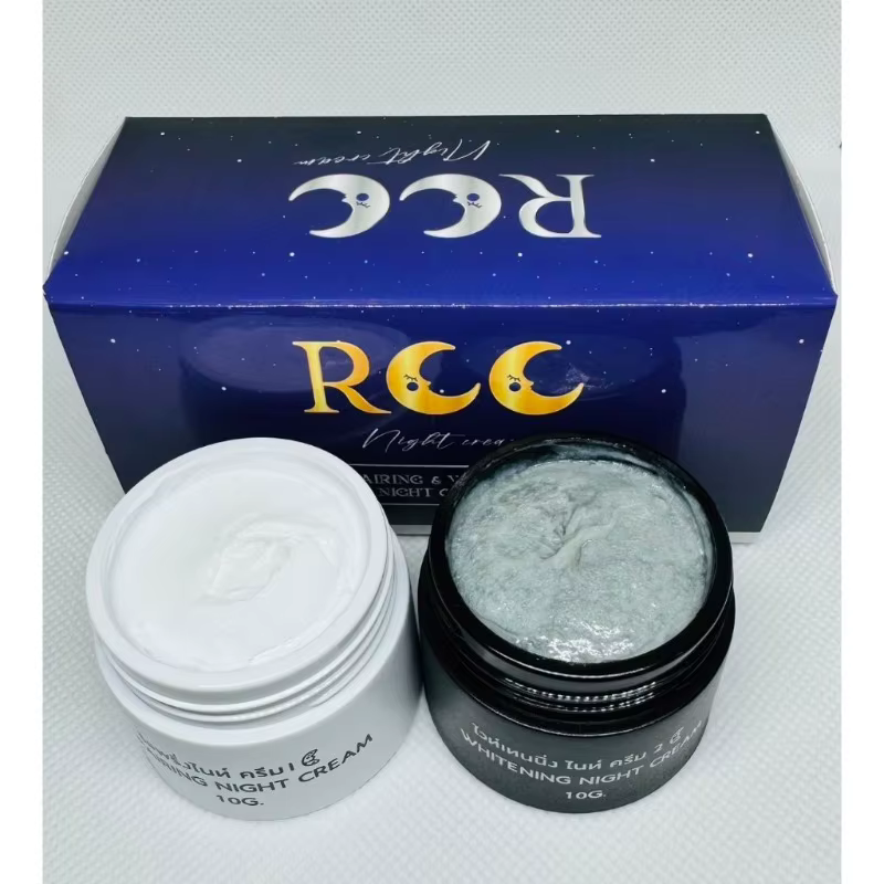 Crème de nuit double action RCC Thaïlande |   Réparation de la peau et uniformisation du teint, apai