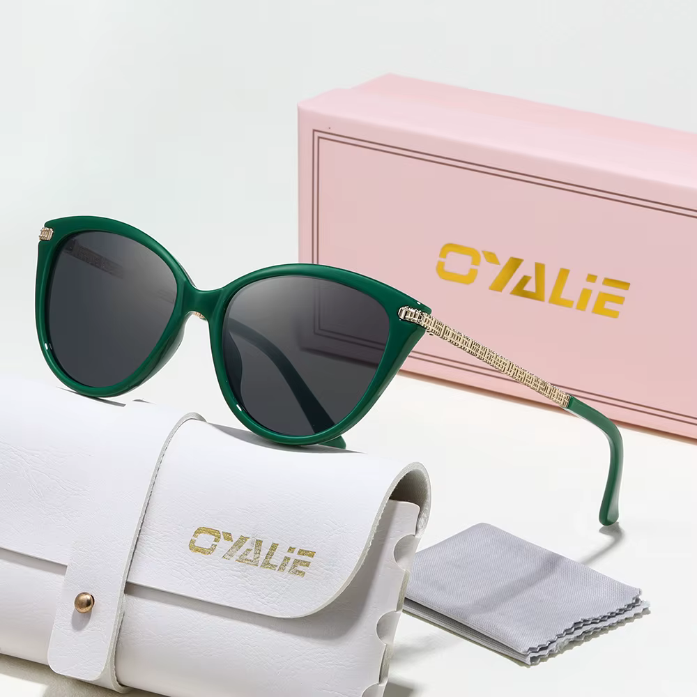 Lunettes de soleil œil-de-chat Oyalie tendance pour femmes, au design rétro et élégant, peuvent subl