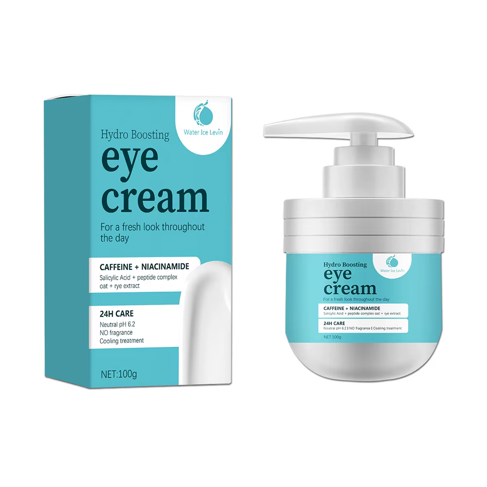 100g Crème hydratante pour les yeux : caféine + acide aminosalylique niacin + complexe peptidique +