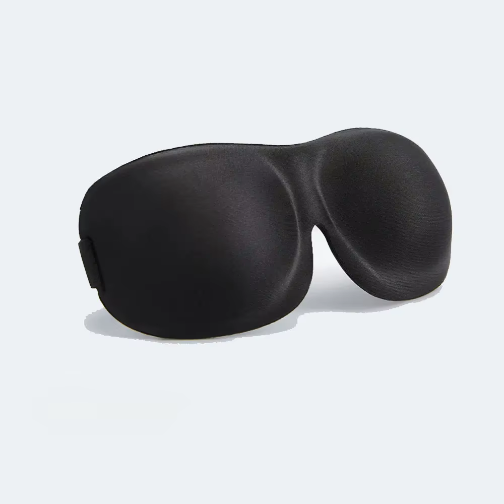 Masque pour les yeux de sommeil 3D, ombrage, respirant, couverture des yeux, sommeil naturel, mousse