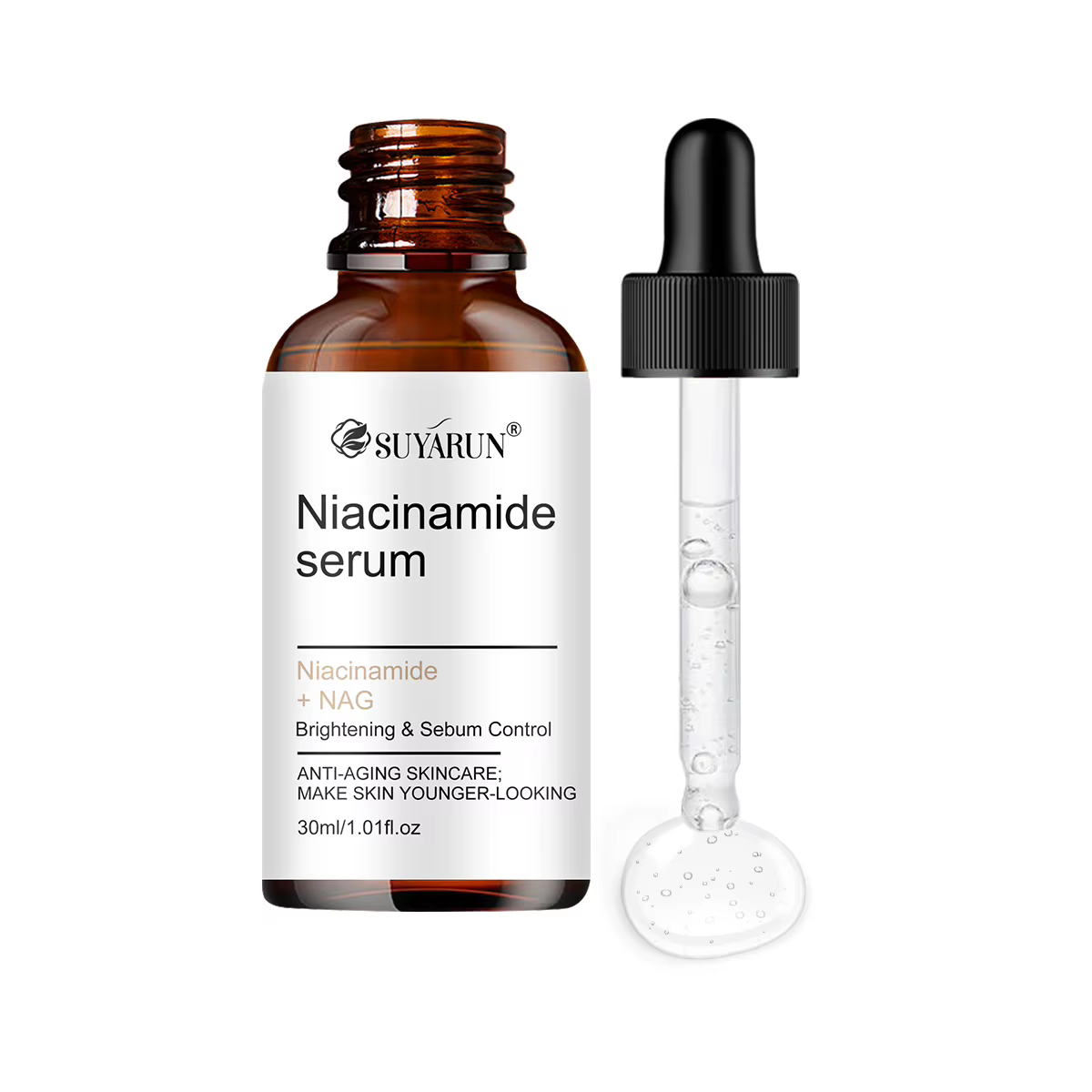 Sérum à la niacinamide SUYARUN 2% - Soin du visage hydratant et nourrissant, éclaircissant et anti-â