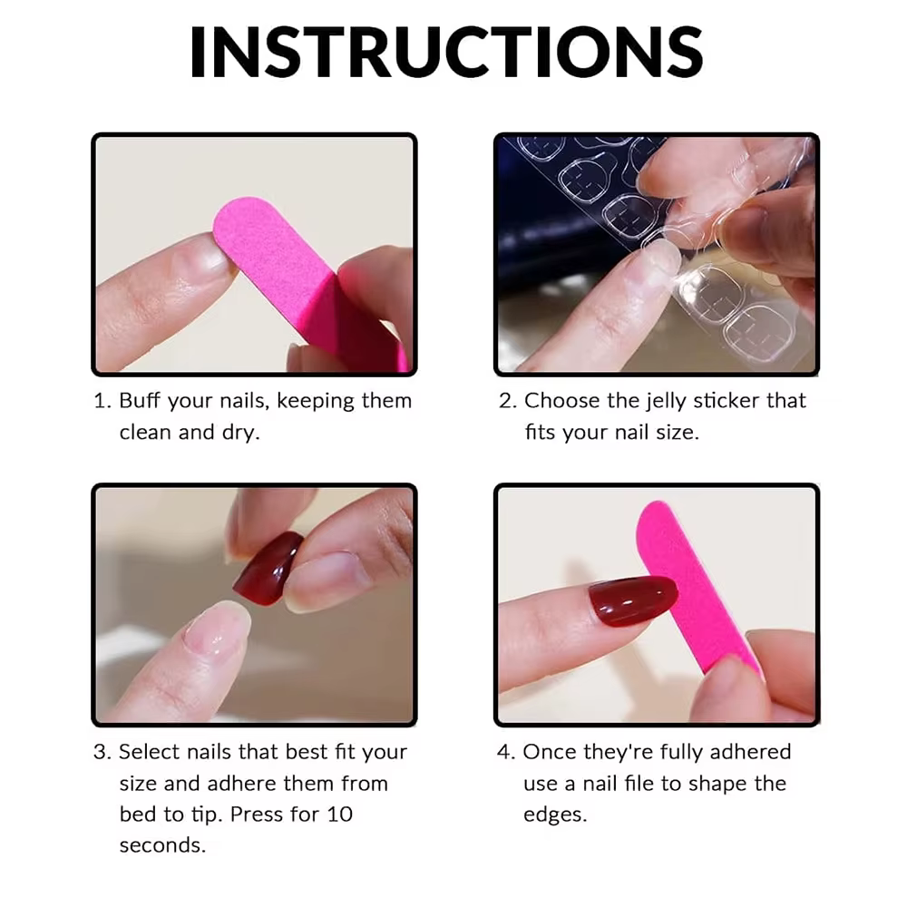 Faux ongles en forme de cercueil, 1 lime à ongles, 1 MSI, 24 pièces, N64.+ 1 lime à ongles + 1 MSI