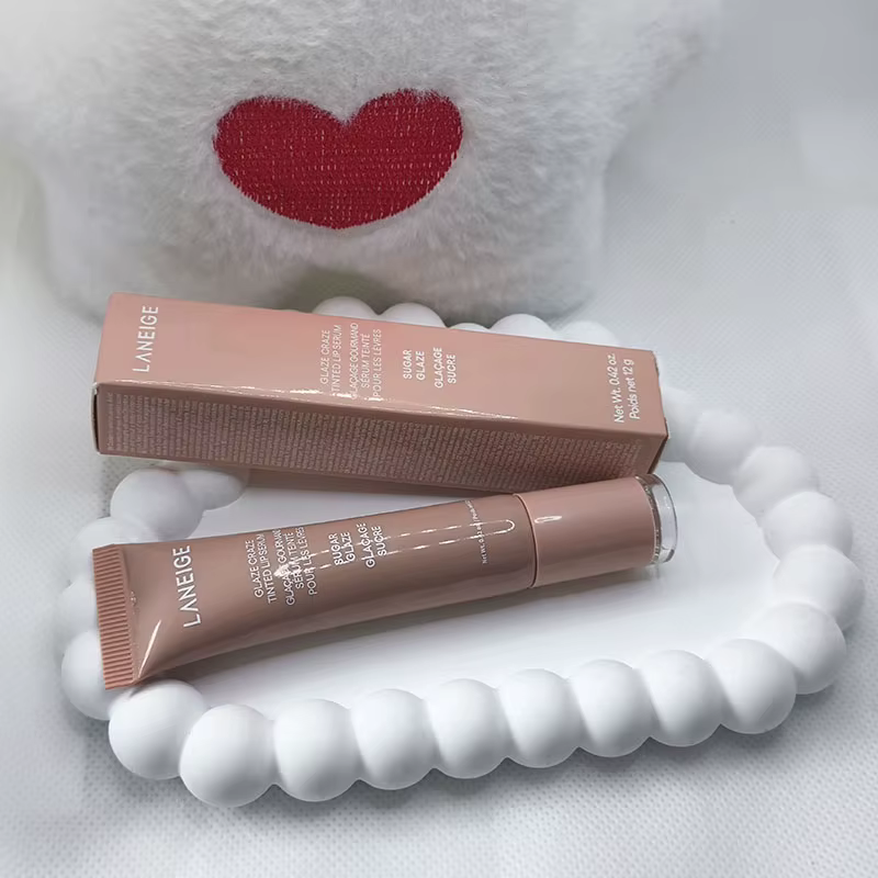 Baume hydratant léger Laneige Lip Glowy au beurre de karité, gloss teinté aux polypeptides, sérum po
