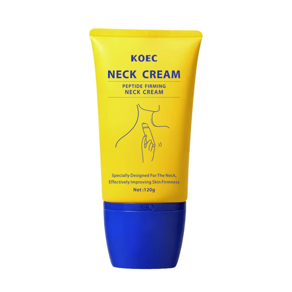 120g KOEC Peptide raffermissant Massage crème pour le cou hydratant lissant Lifting 360 ° Rouleau