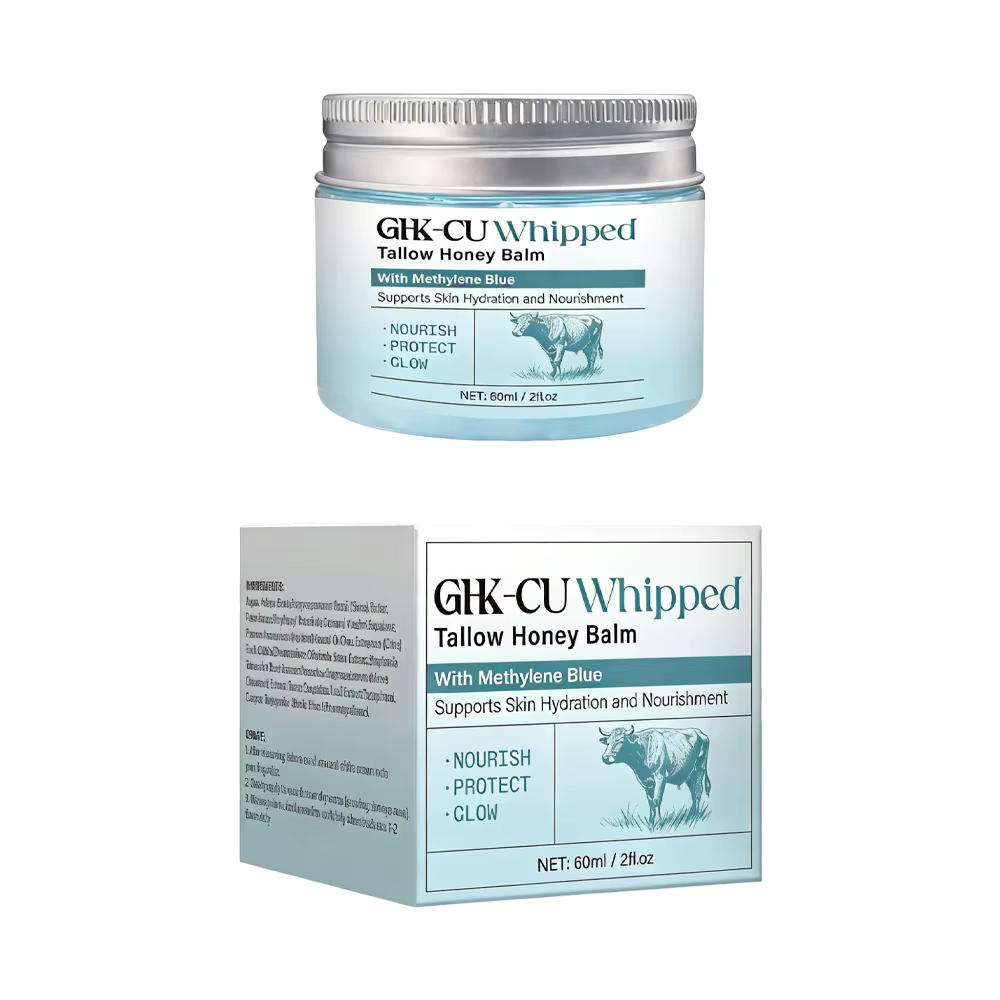 1/2/3PCS Peptides de Cuivre GHK-Cu, Suif de Bœuf pour la Peau, Baume Bleu au Miel de Manuka & Vitami
