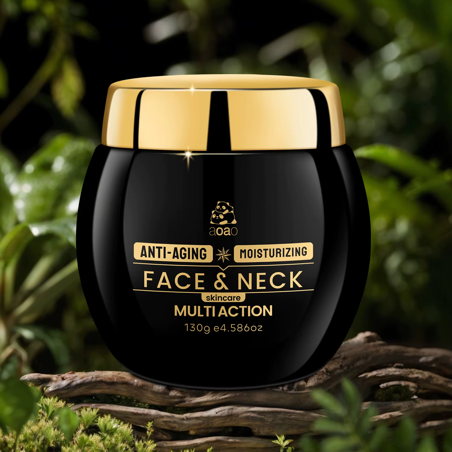 Crème visage AOAO - Acide hyaluronique, peptide de collagène, huile de jojoba et vitamine E - Soin r
