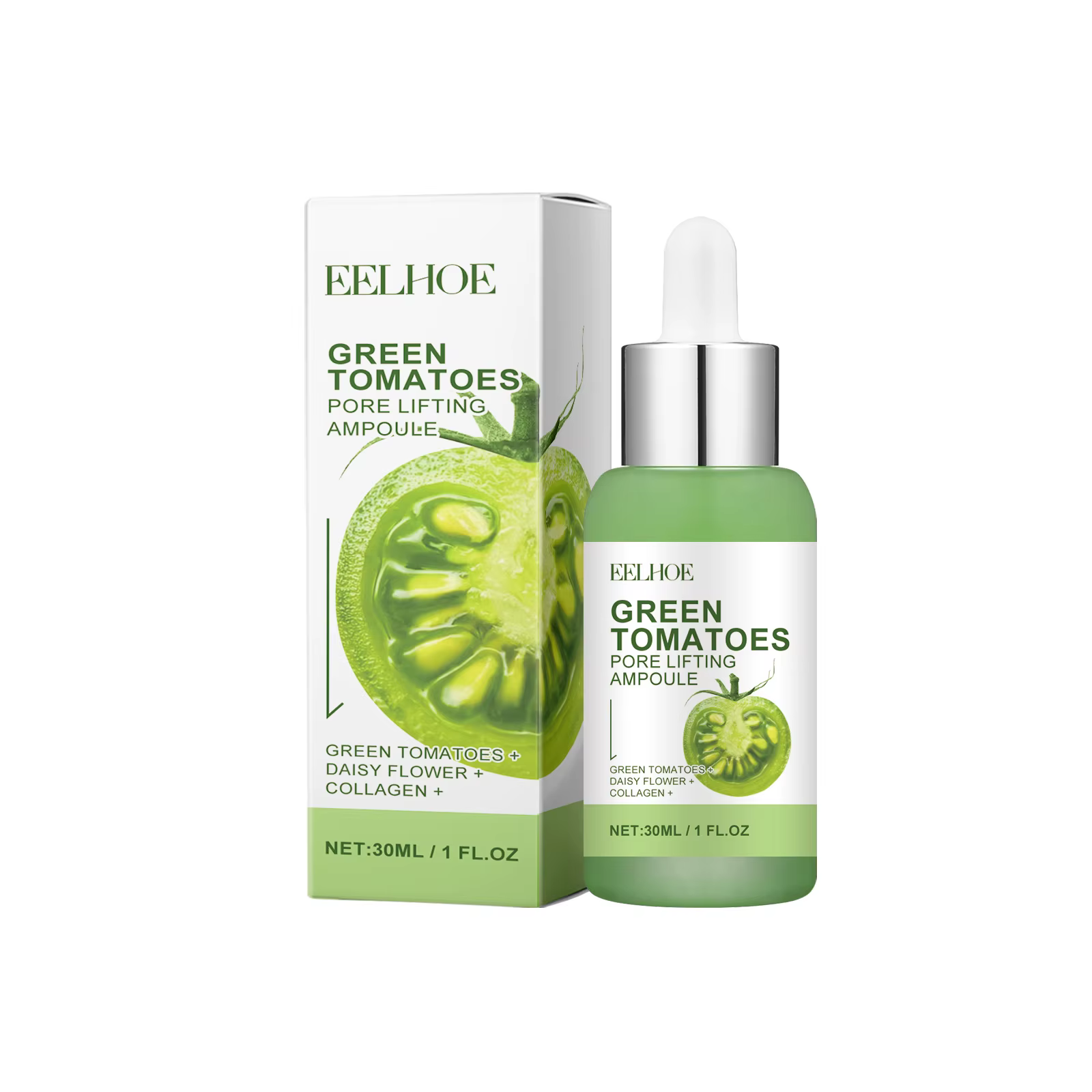Ampoule de Lifting des Pores de tomate vert, pour rétrécir les Pores, lissage de la peau terne, nour