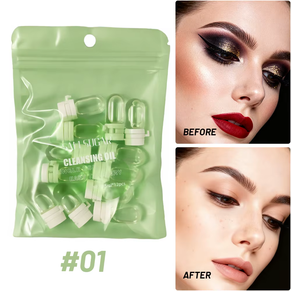 L'huile nettoyante douce dissolve rapidement le maquillage nourrit la peau dissolvant Portable Non i