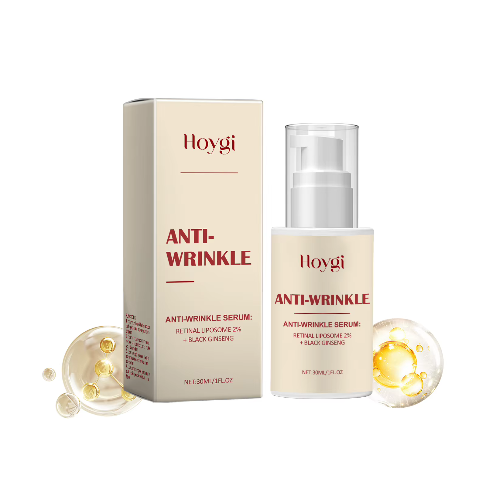 Sérum anti-rides au rétinol 2% Seoul 1988, essence faciale au ginseng, raffermissant, resserre les p