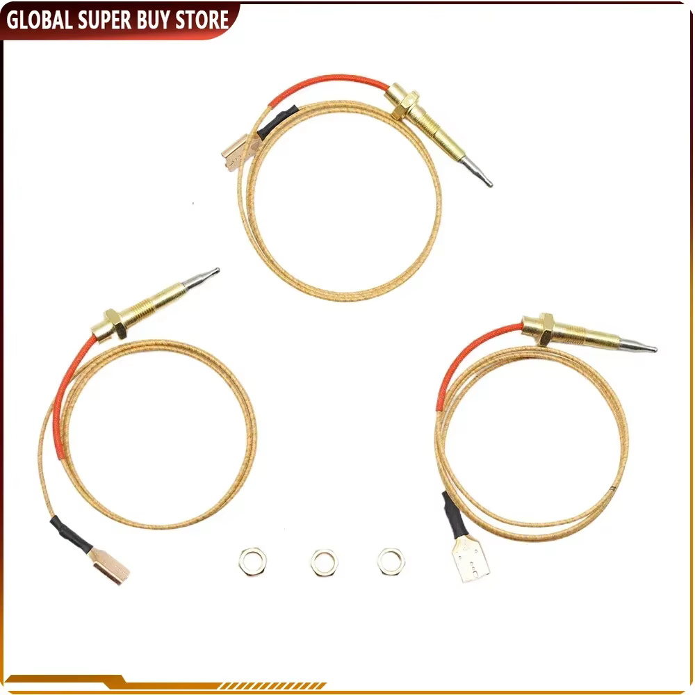 Thermocouple universel à vis pour cuisinière à gaz 65 cm, kit thermocouple pour brûleur, cuisinière,