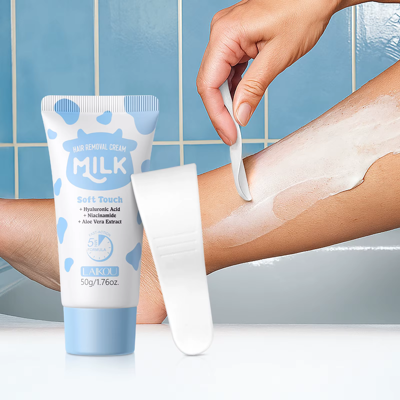 LAIKOU crème dépilatoire au lait traitement dépilatoire doux pour la peau lisse pour le visage et le