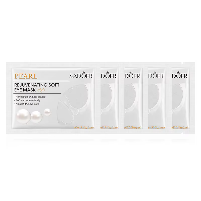 5/10 paires SADOER perle masque pour les yeux Anti cernes élimination yeux sacs blanchissant hydrata