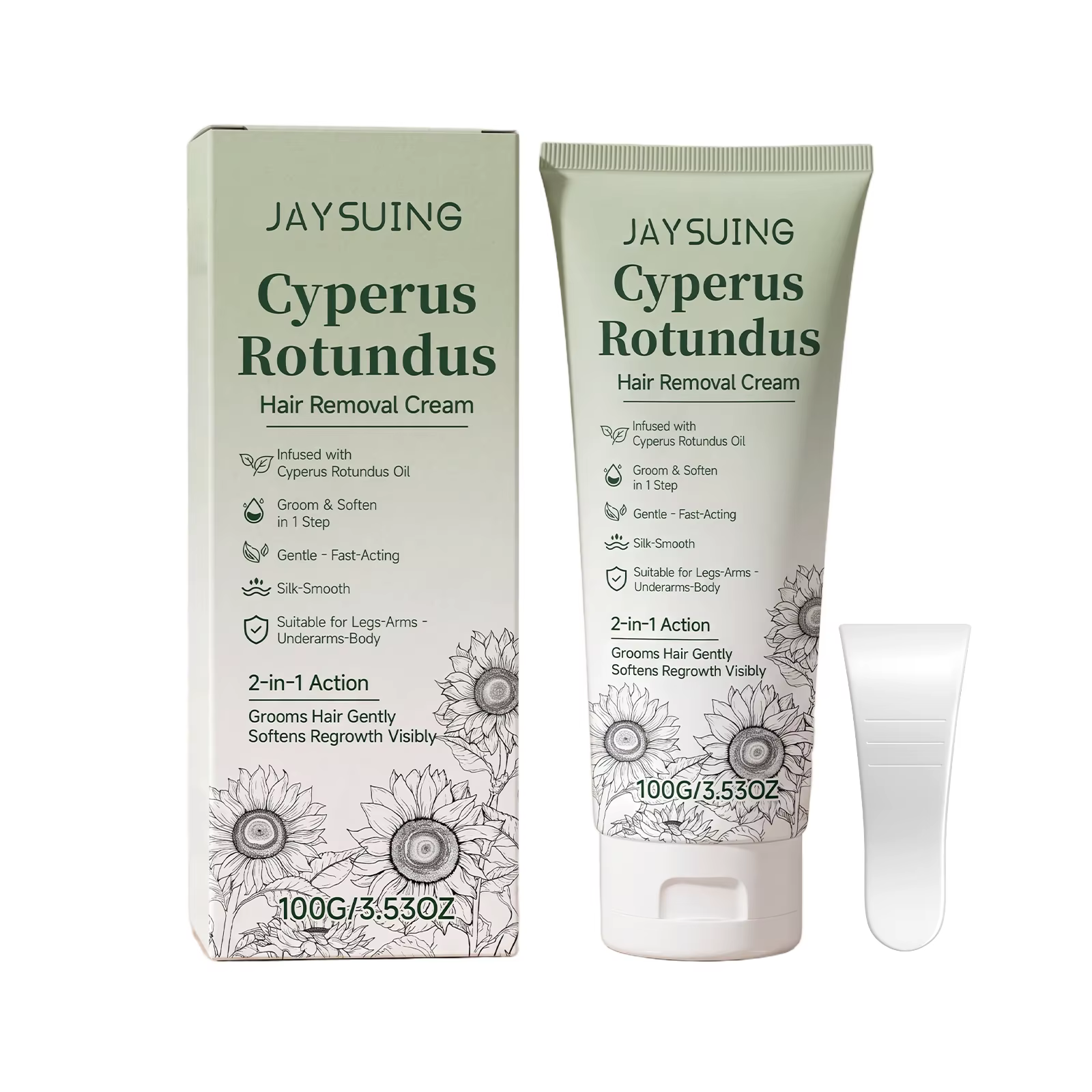 Crème dépilatoire Cyperus Rotundus, douce, pour une peau lisse, action rapide pour les jambes, les b
