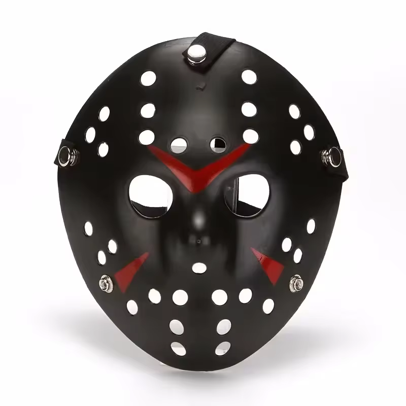 Masque de hockey d'Halloween de 24 cm, masque effrayant Jason Voorhees de la série Friday the 13th,