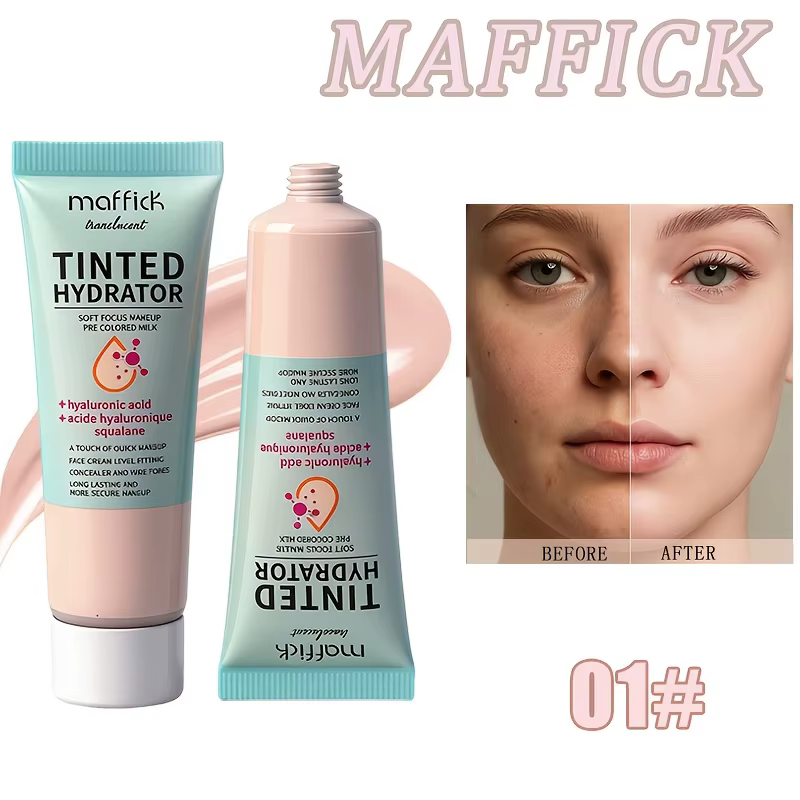 Base de Teint Teintée Lissante Effet Flou Pores et Ridules Estompés Imperméable Résistante à la Tran