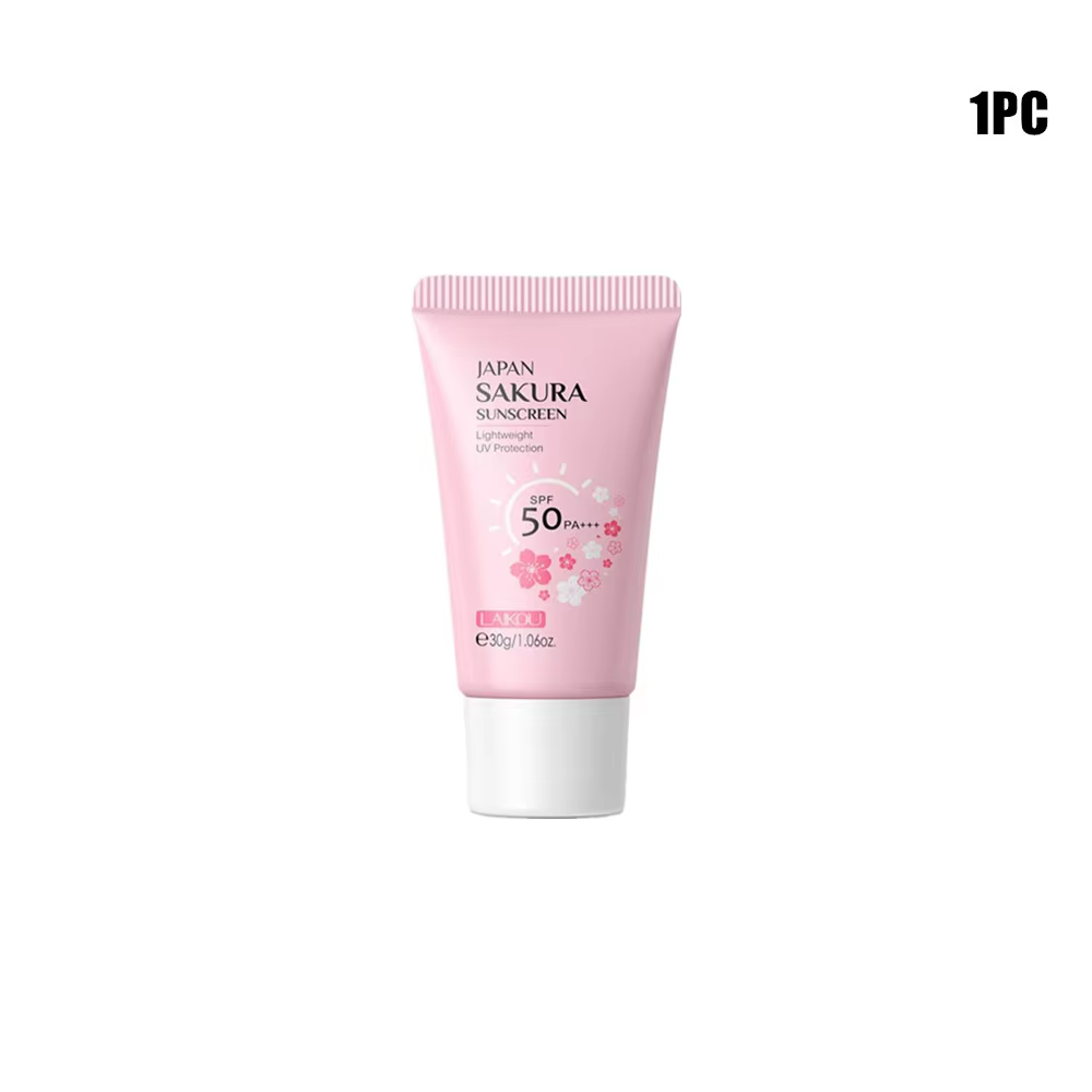 Crème solaire LAIKOU Sakura - Protection UV longue durée SPF50+ Rafraîchissante et hydratante pour l
