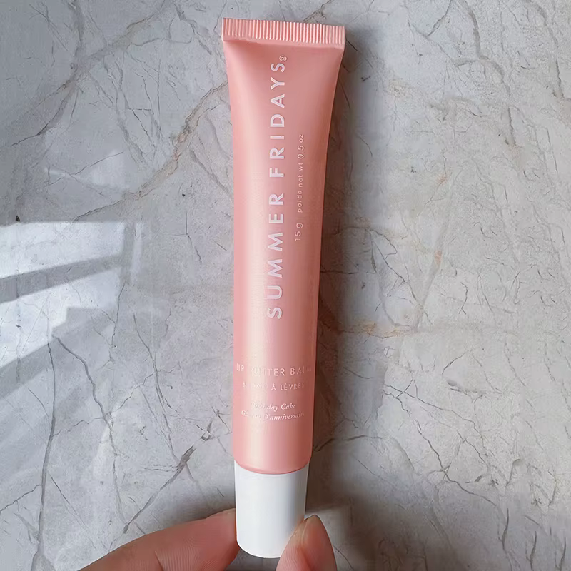 Baume à lèvres hydratant, brillant à lèvres effet miroir, parfum vanille, sucre rose, gâteau au café