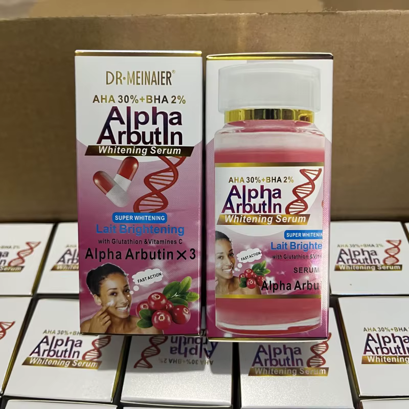 120 ml SUPER AHA 30% + BHA2% Alpha Arbutin X 3 sérum visage éclaircissant au lait avec la glutathion