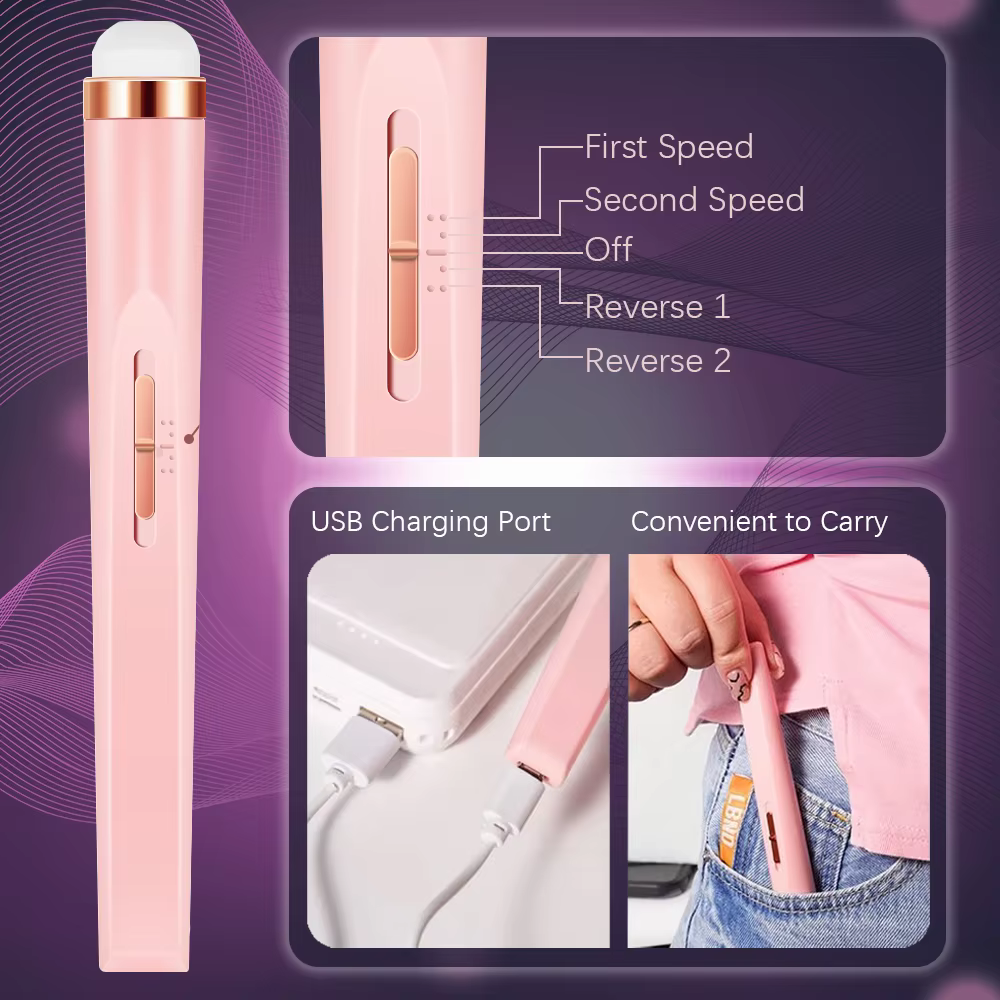 YIKOOLIN 5 en 1 perceuse à vernis à ongles électrique Charge USB ensemble de manucure Portable Exfol