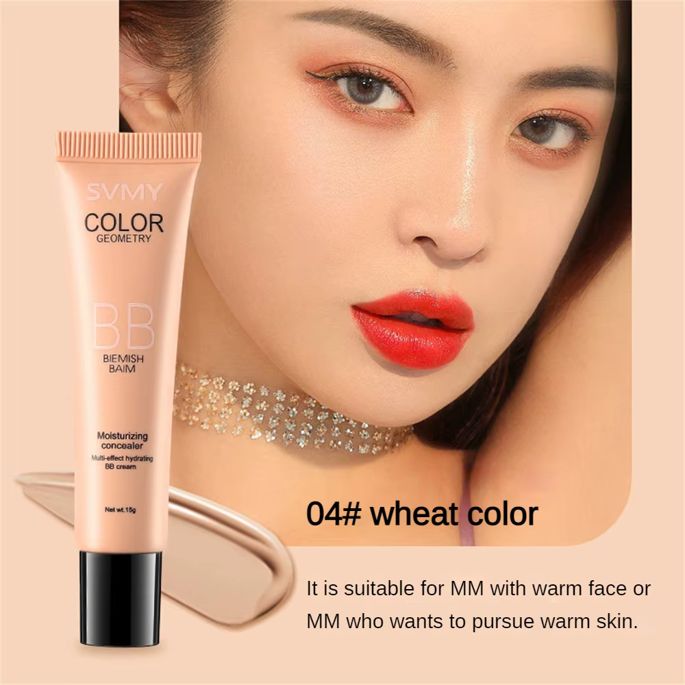 BB Cream-Fond de teint hydratant naturel, correcteur blanchissant, contrôle de l'huile, cosmétiques 
