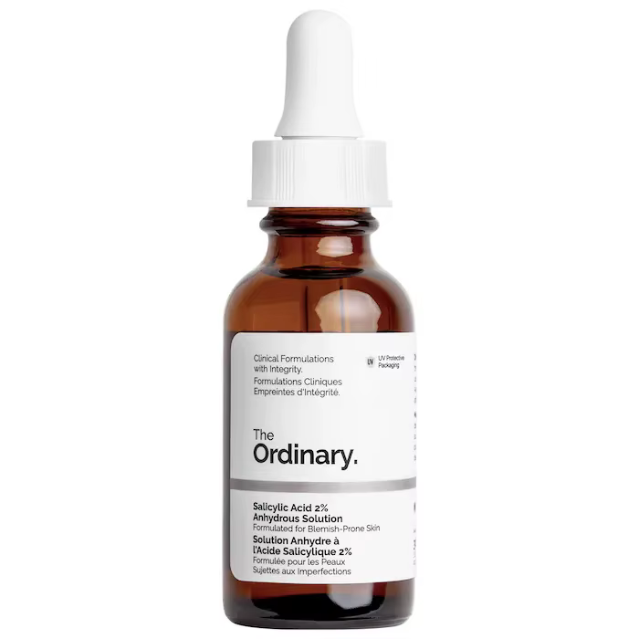 Solution anhydre à l'acide salicylique 2%, 30ml, élimine les impuretés de la saleté, effet exfoliant