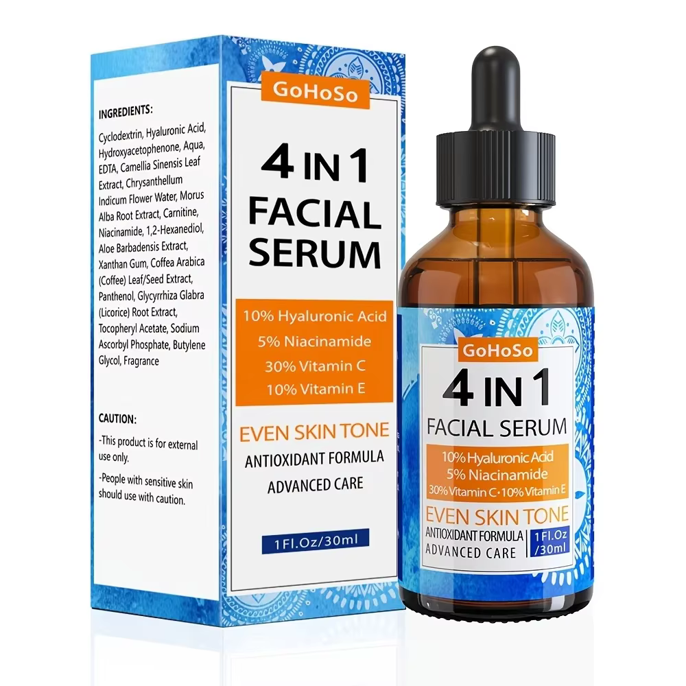 ENVISHA 4 en 1 sérum de soin de la peau du visage acide hyaluronique Niacinamide vitamine Anti-âge A