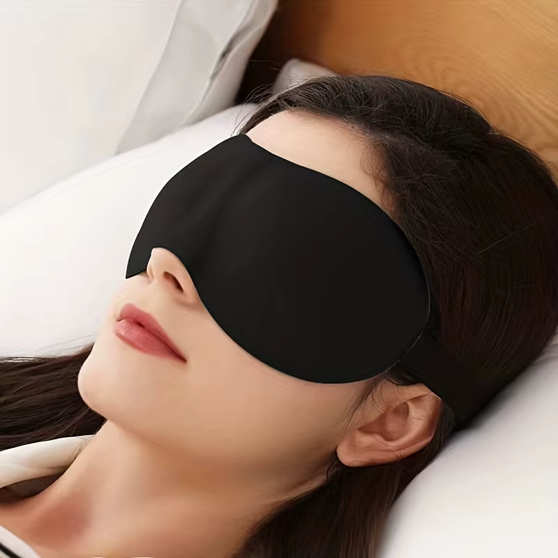 Masque de sommeil - Bloque la lumière, ultra-doux, confort réglable - Parfait pour les voyages et l'