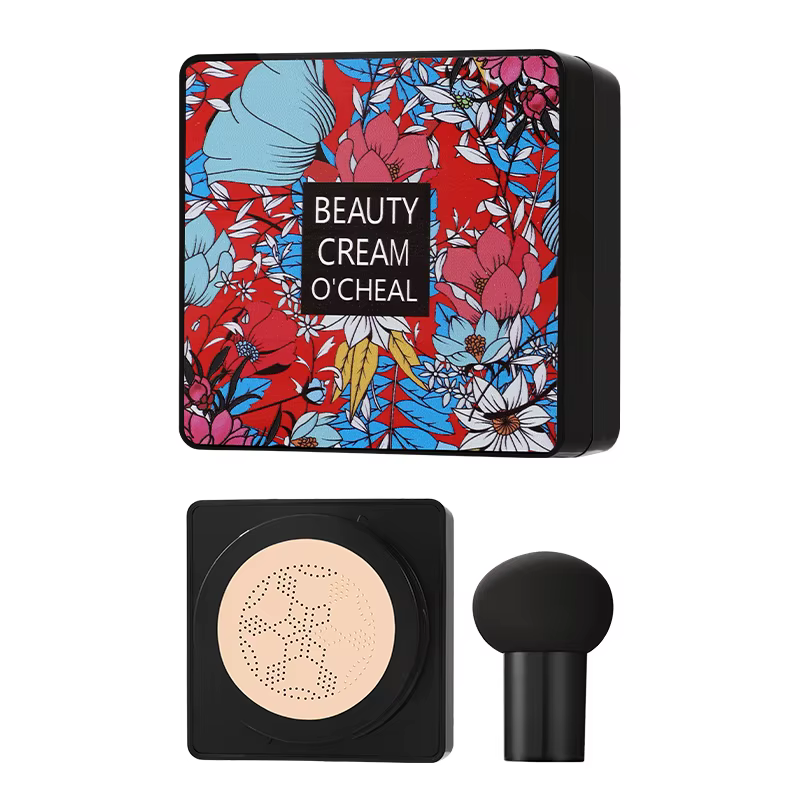 CC crème 20g tête de champignon coussin d'air bouffée de poudre fond de teint éclaircissant hydratan