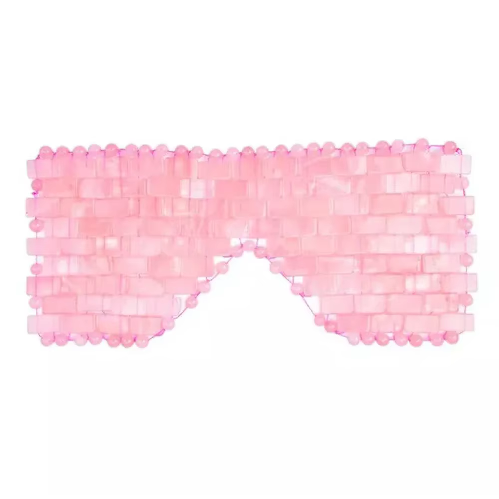 Masque pour les yeux en Jade, masque rafraîchissant pour le visage, pour le Massage des yeux, relaxa