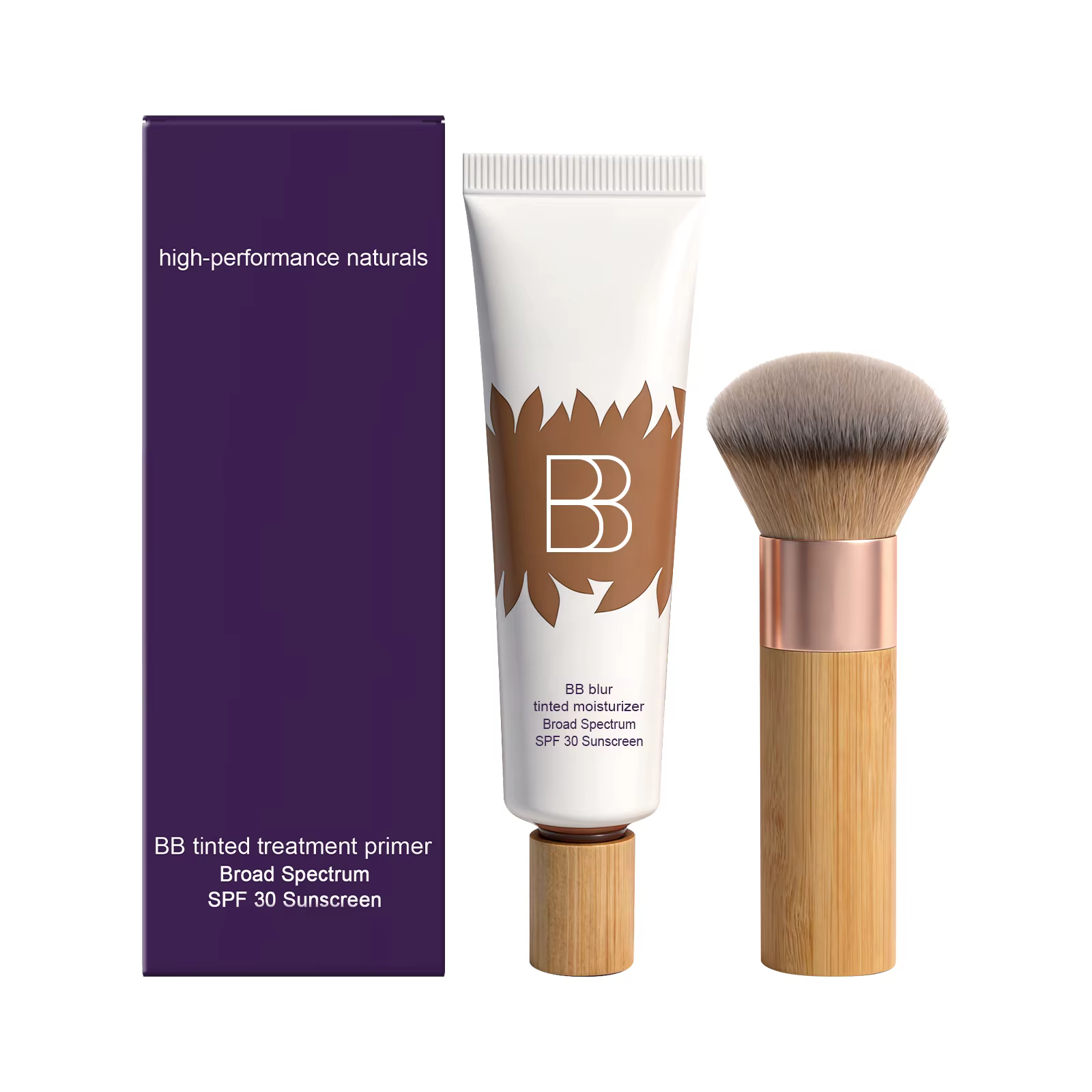 Kit Crème BB Écran Solaire Protection Efficace Contre le Soleil Contrôle du Sébum Couvre les Imperfe