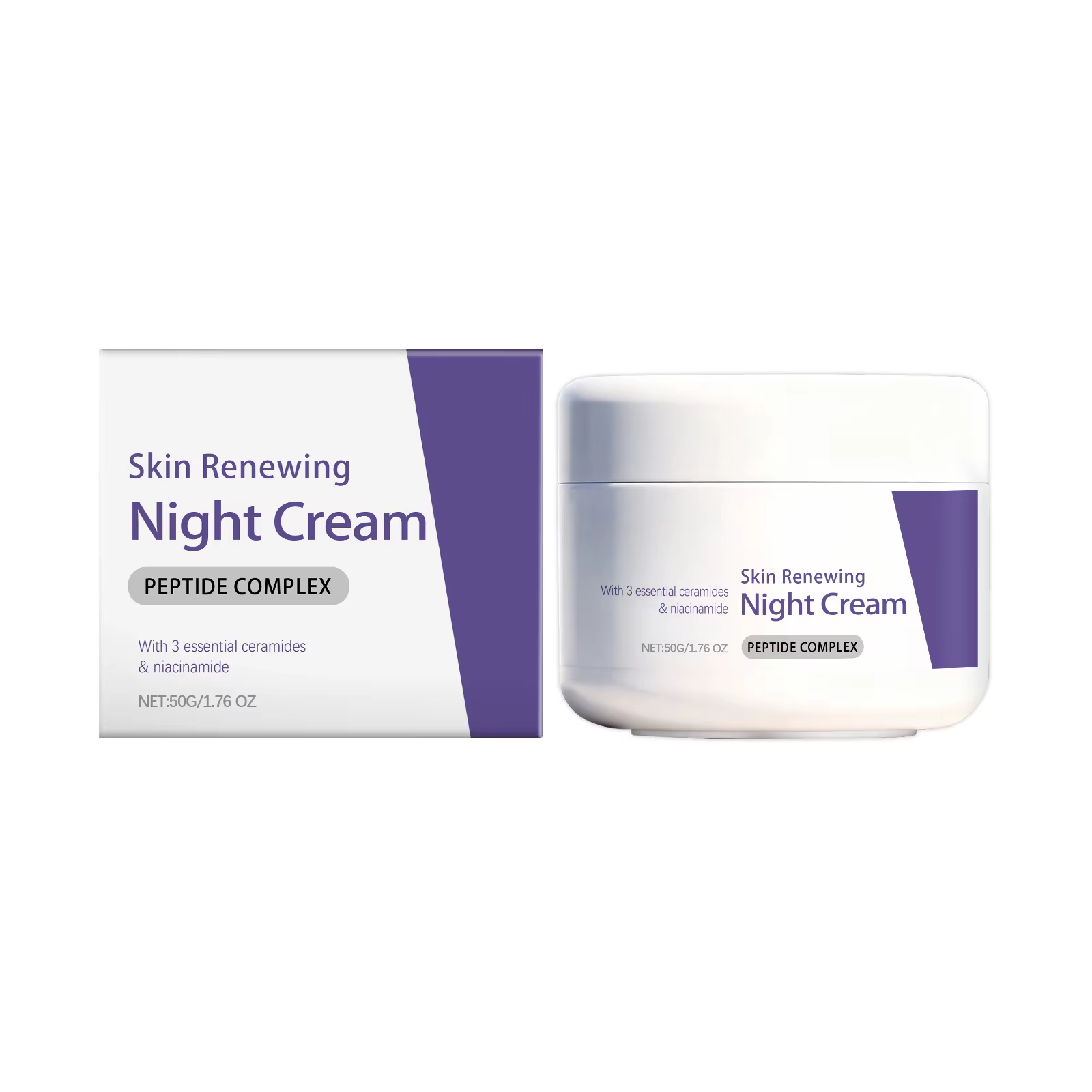 Niacinamide éclaircir la crème de nuit améliore la matité inhibe la Production de la mélanine rétréc