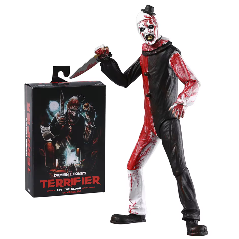 Figurine de collection Reel Terrifier Ultimate Art The Clown Blood Soaked Ver, modèle de décoration