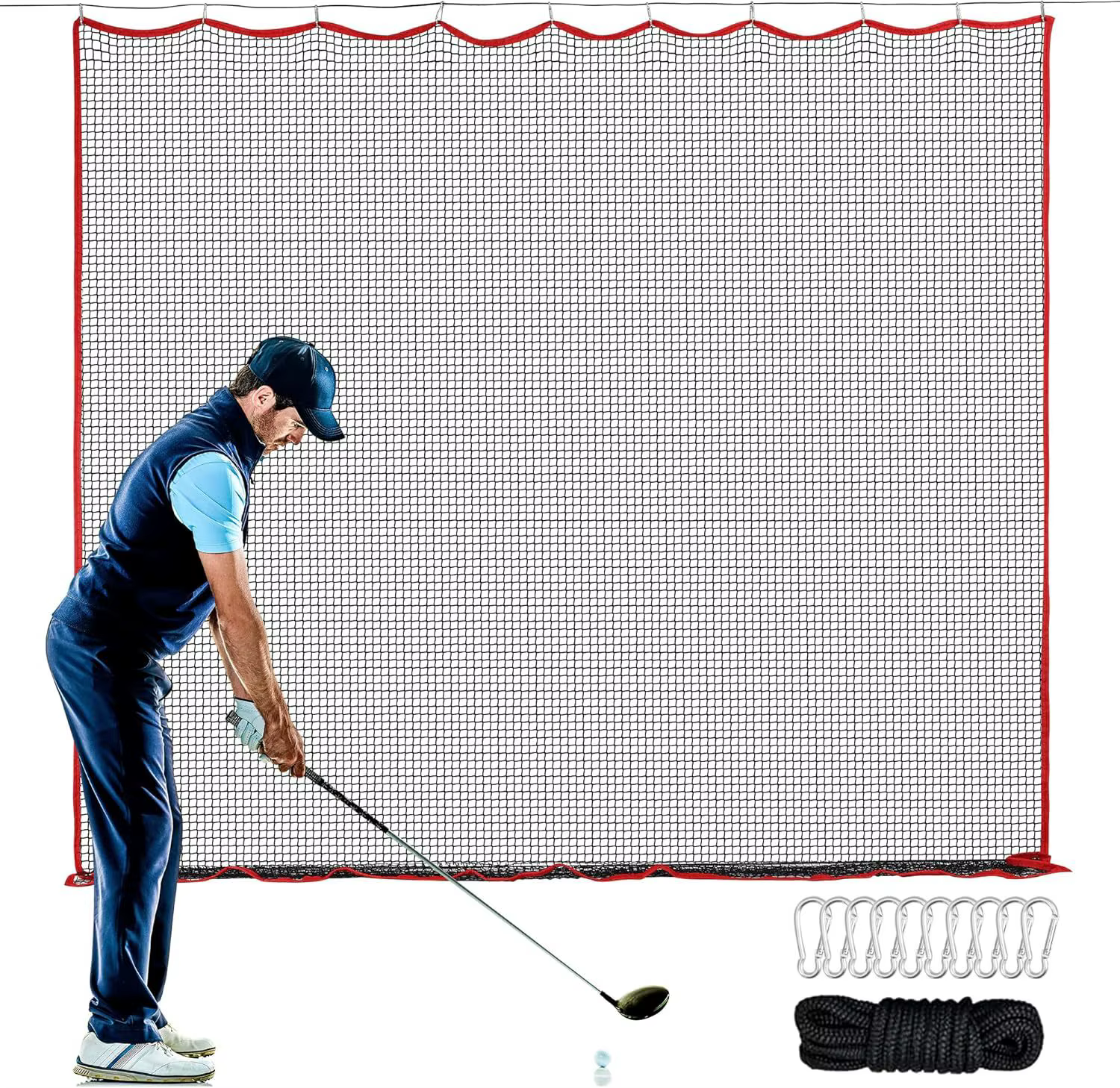 2025 nouveaux filets de golf, filets de pratique de golf 10x10 pieds et filets de sport, filets de b