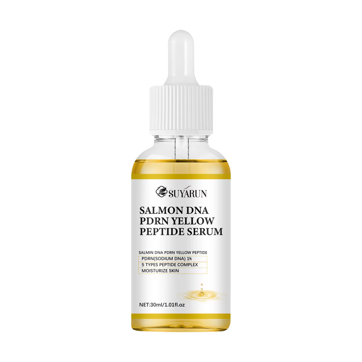 SUYARUN Salmon DNA PDRN + Sérum Complexe Peptide Jaune - Solution Anti-Âge, Réparation de la Peau, H
