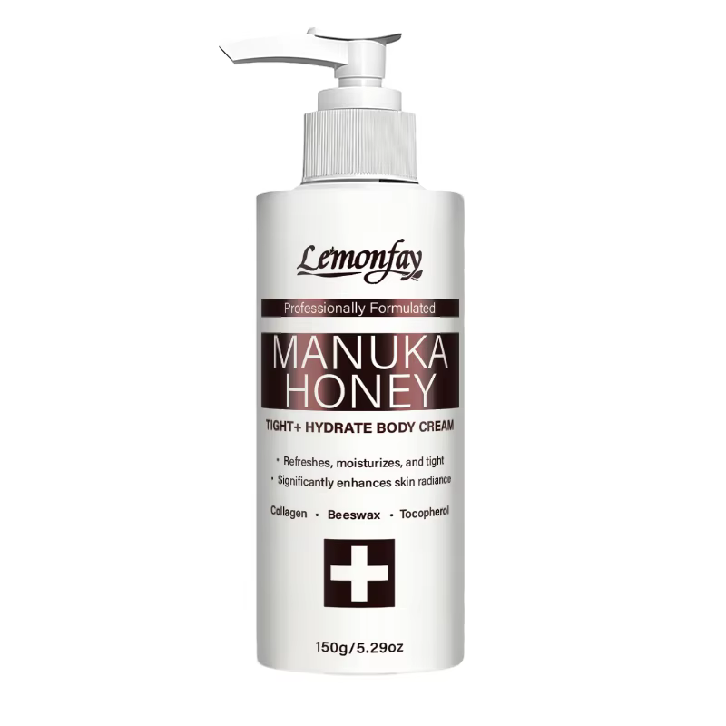 Crème pour le corps Lemonfay au miel de Manuka, hydratante et raffermissante, avec collagène et cire