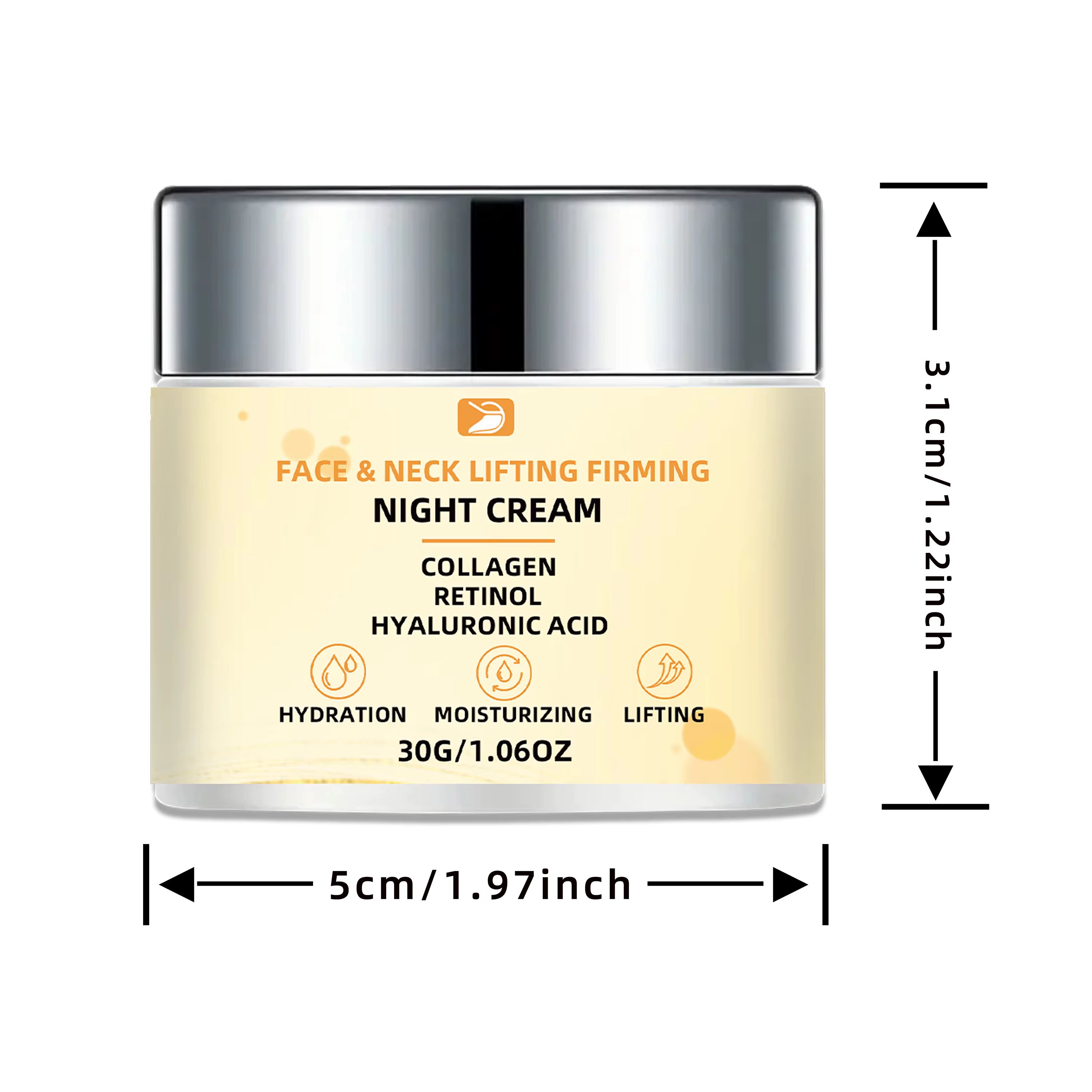 Ottilavie Crème de Nuit Lifting & Fermeté Visage et Cou : Lifting et Fermeté | Pour Teint Beige Clai