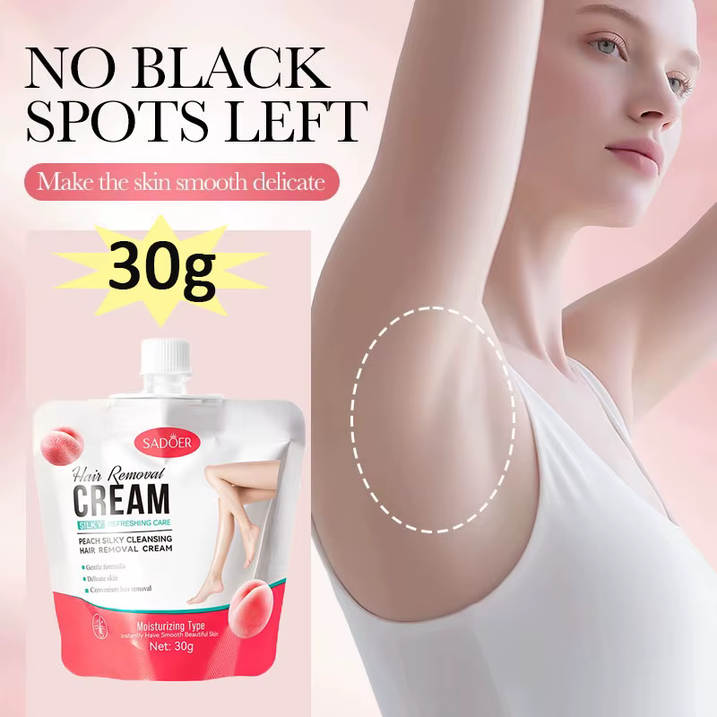 Crème dépilatoire indolore à effet inhibiteur permanent pour la repousse des poils, visage, bras, ai
